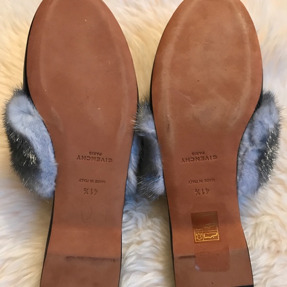 Givenchy Bedford Mink Fur Mules - Picture 3 of 4